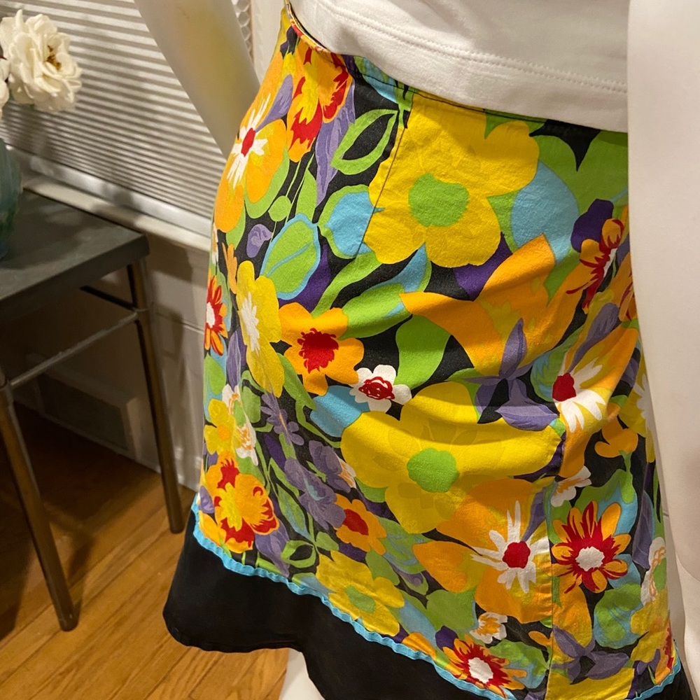 Vintage Funky Boho Floral Skirt